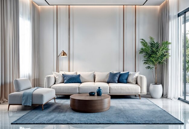 Contemporary living area decor