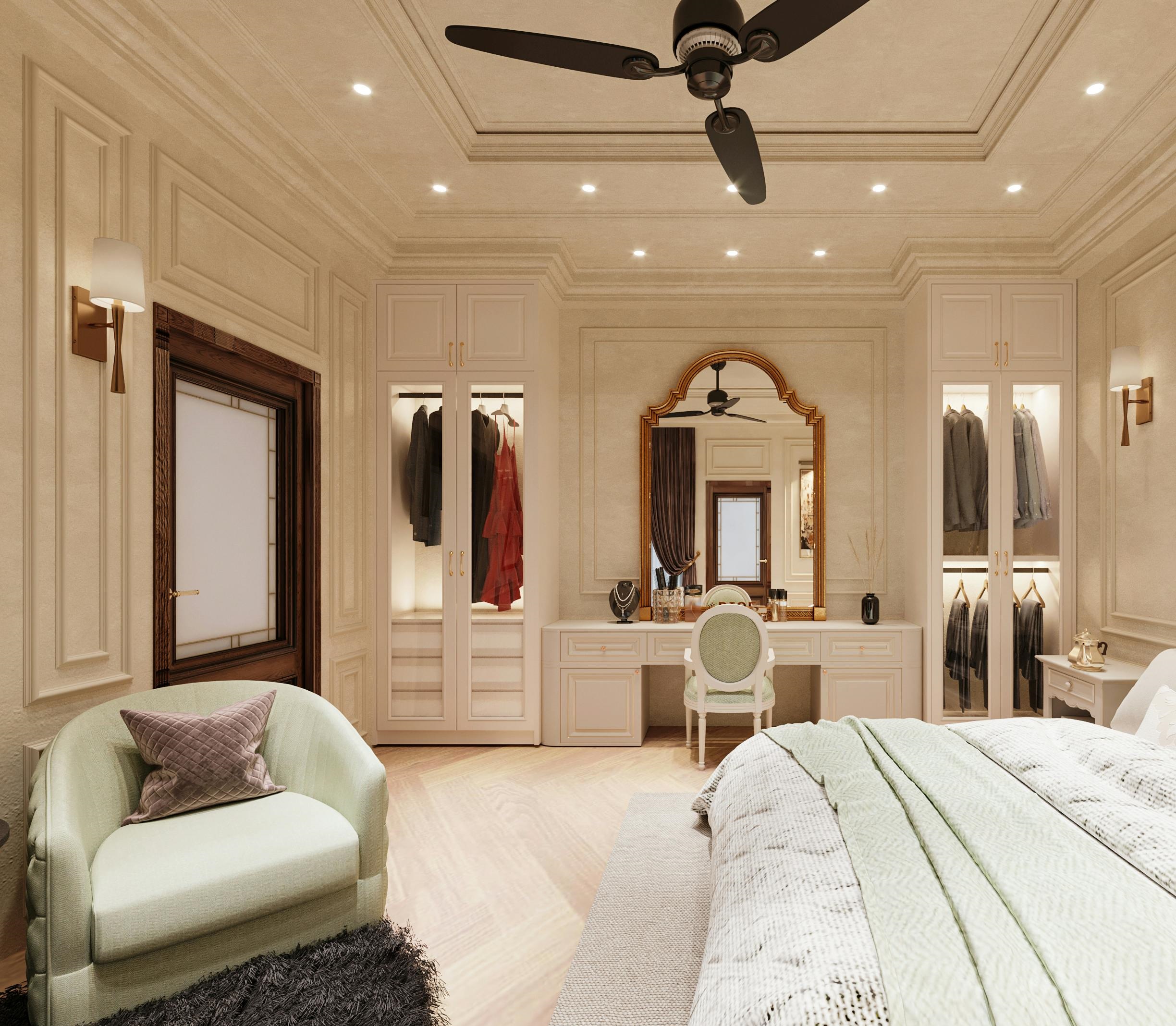 Interior design dressing room