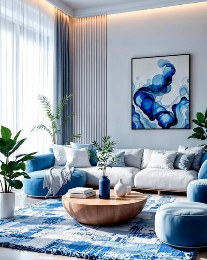 Living area with sofa